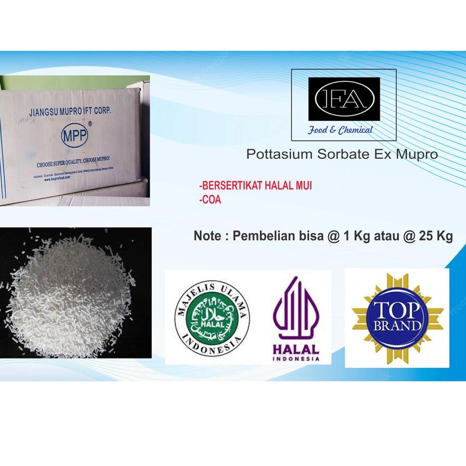 

Terlaku... POTTASIUM SORBATE EX MUPRO ( PENGAWET MAKANAN)