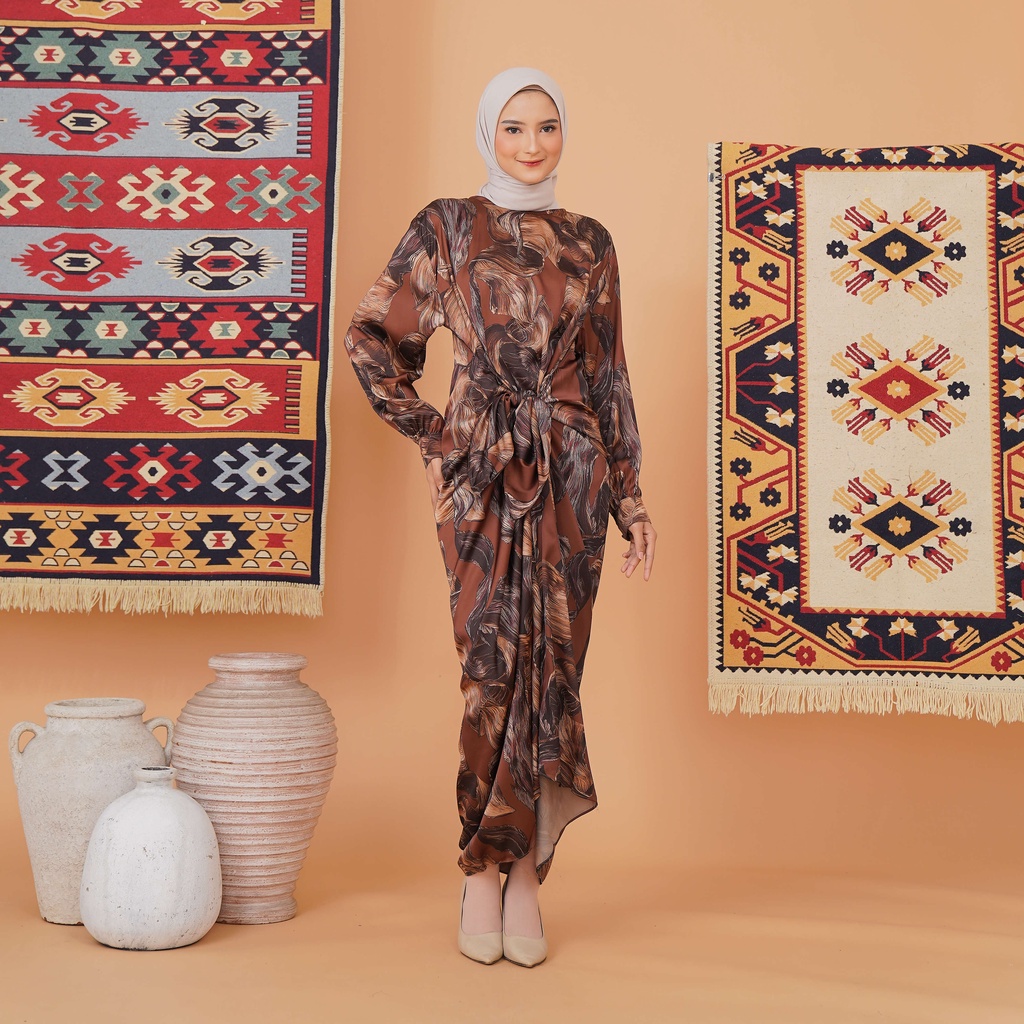 Yuvilla Dress Kaftan Lilit Silk Premium - Eid Collection Raya Series