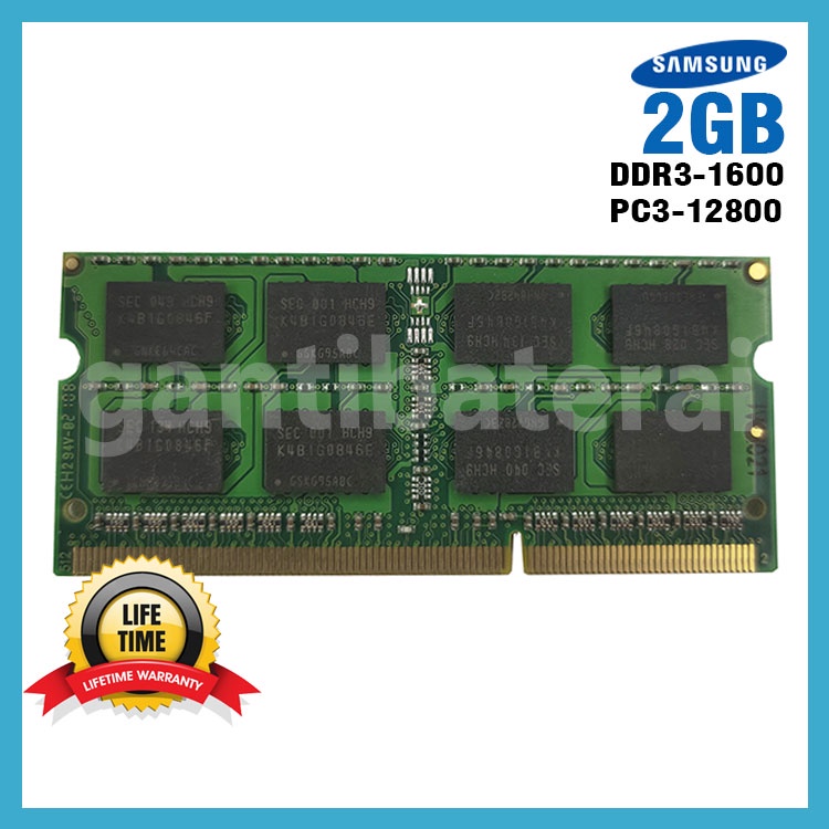 Ram laptop 2gb sodimm ddr3l pc3l-12800s low voltage new