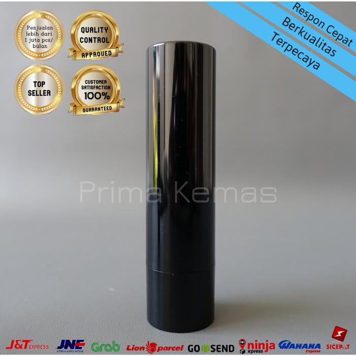 Kemasan lipstik (Hitam)/ lipstick/kemasan kosmetik/ lip cream/ wardah