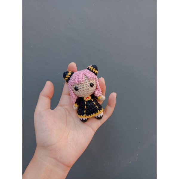 Amigurumi Anya Forger Keychain/ Gantungan Kunci Rajut Anya Forger