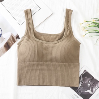 Tank Top Wanita 6467 Bra Sport Wanita BH Push Up Wanita Tanpa Kawat Elastis Pakaian Dalam Yoga Wanita Murah Import