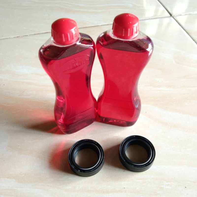 Seal Sel Sil + Oli Minyak Skok Depan Untuk Semua Motor Bebek Dan Metic Metik