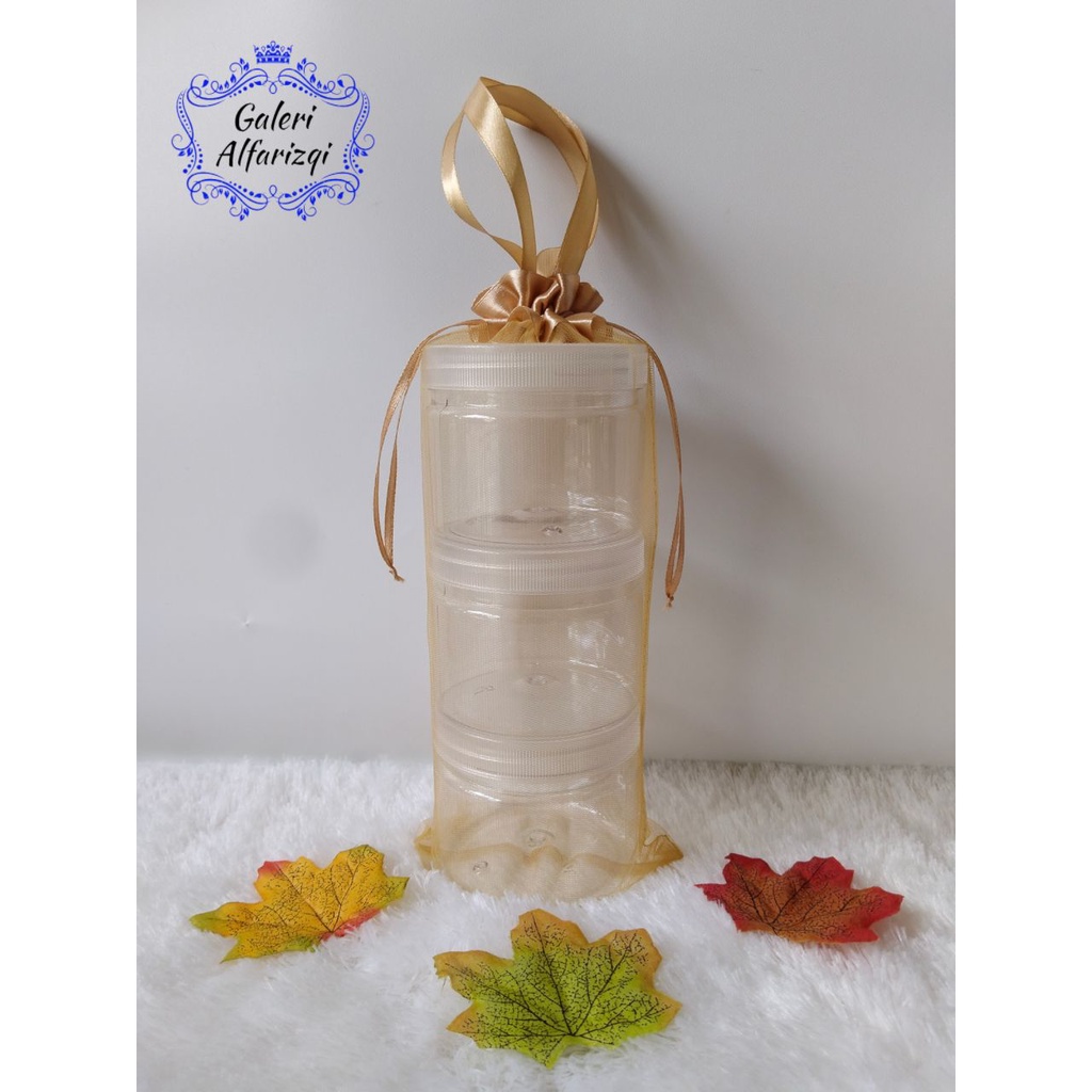 

Kantong Tas Sarung Tile Serut Untuk Toples Tabung 400 ML (Tas Tillenya Saja)