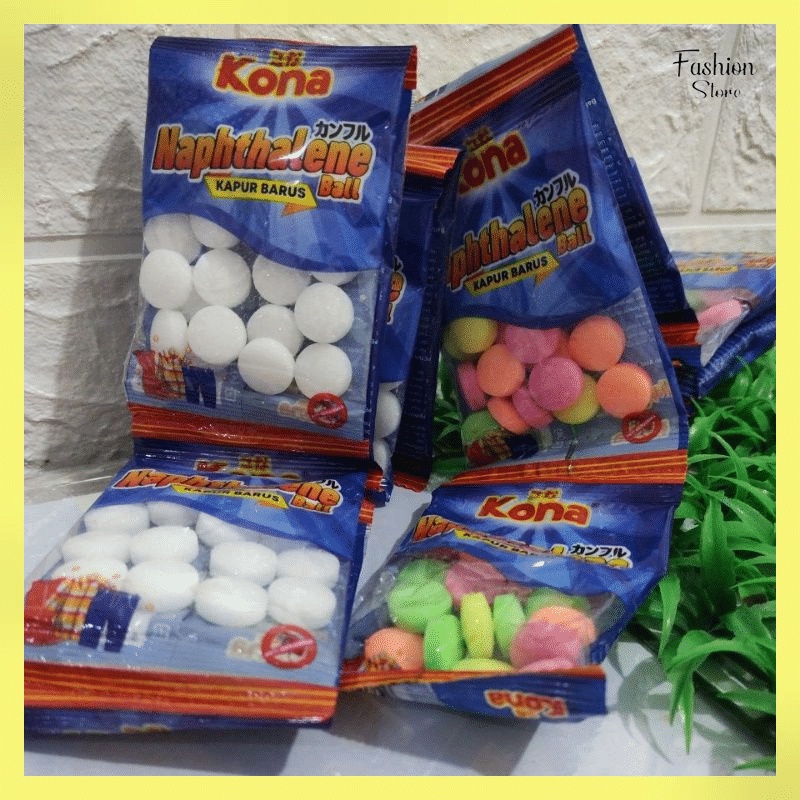 FS-KAPUR BARUS LEMARI BAJU PAKAIAN / KAMPER TOILET/KAMAR MANDI ANTI SERANGGA KEMASAN 25gram