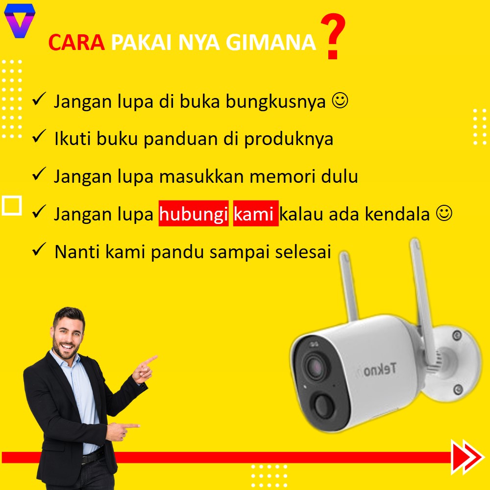 CCTV OUTDOOR WIFI WATERPROOF TANPA KABEL IP CAMERA WIRELESS INDOOR PORTABLE BATERAI CCTV KEBUN JS175