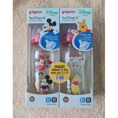 Pigeon Paket Hemat Botol PPSU Mickey Isi 2pcs 240ml PP010216