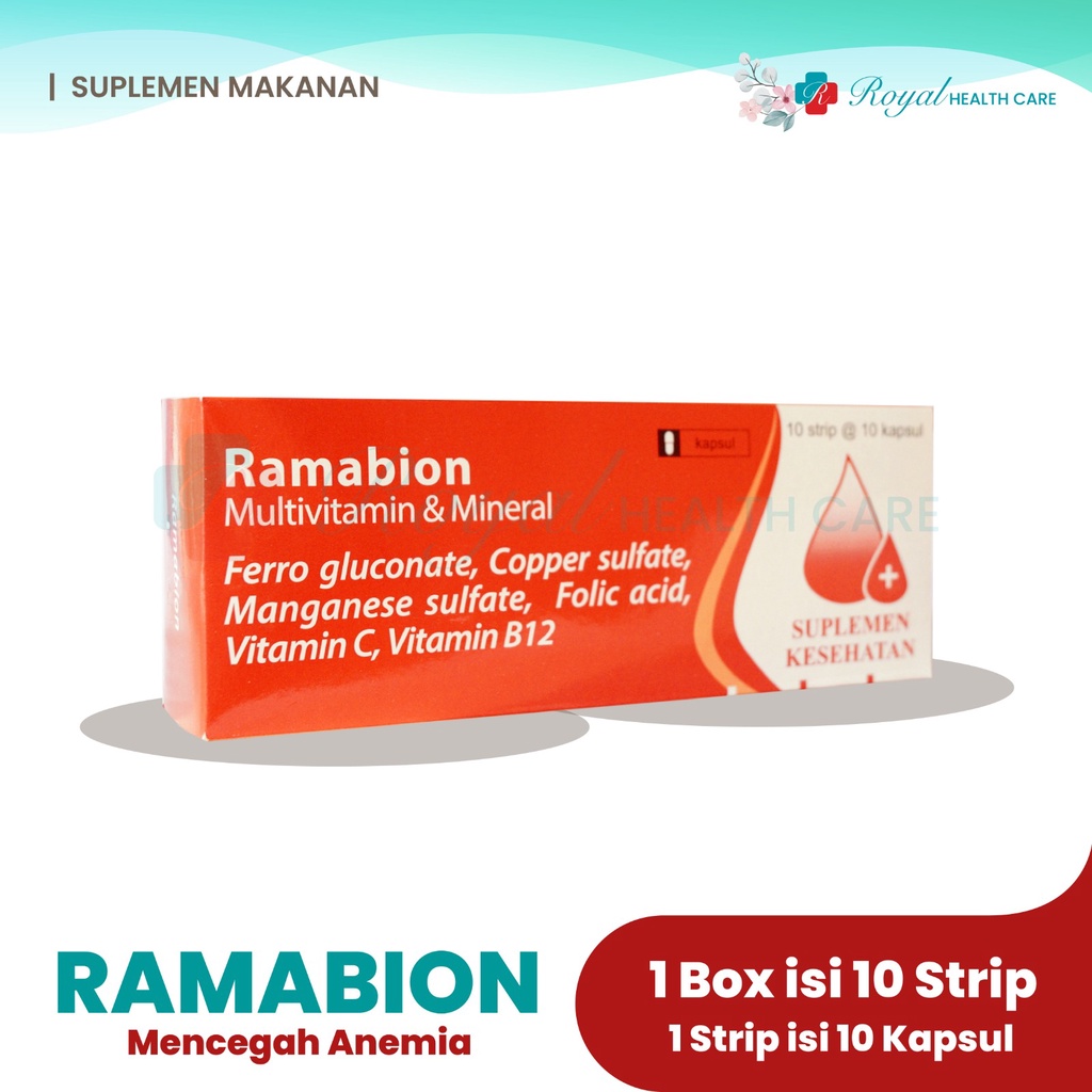 RAMABION BOX 100 KAPSUL Mengatasi Anemia