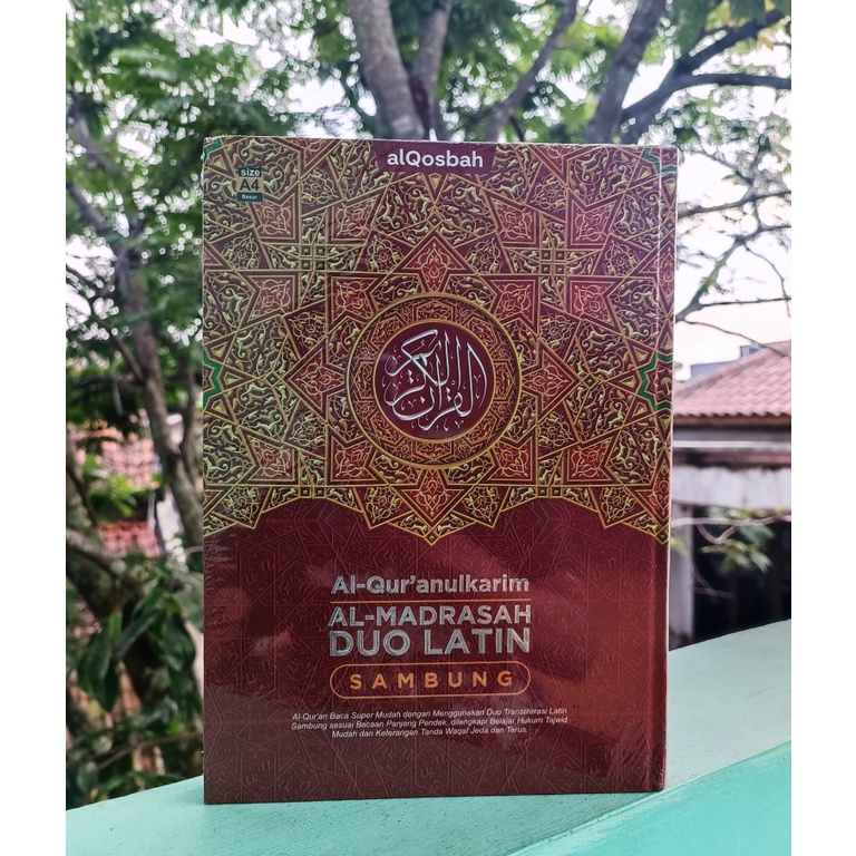 Alquran AL MADRASAH DUO LATIN SAMBUNG ukuran A4/penerbit alqosbah
