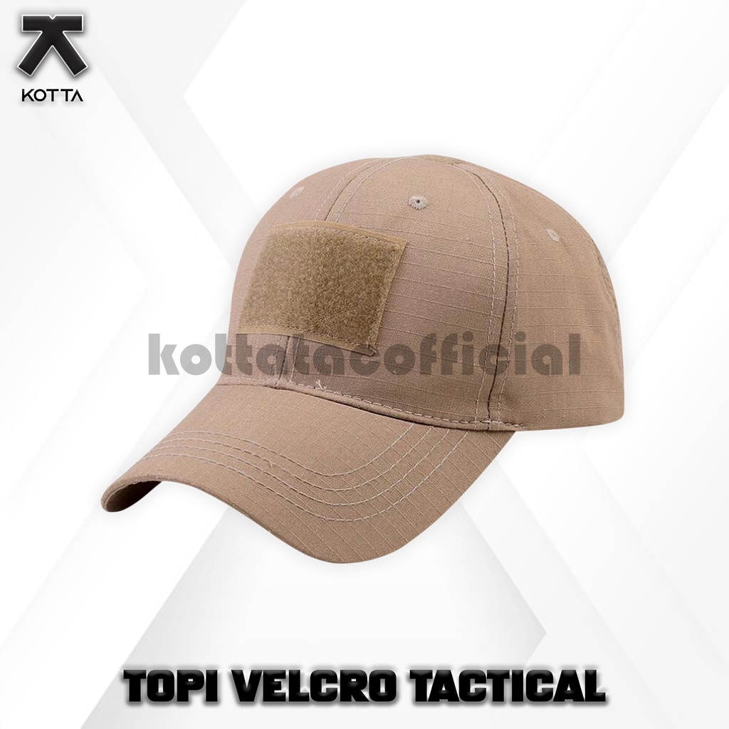 TOPI TACTICAL BISBOL BASEBALL VELCRO POLOS UNISEX PRIA WANITA