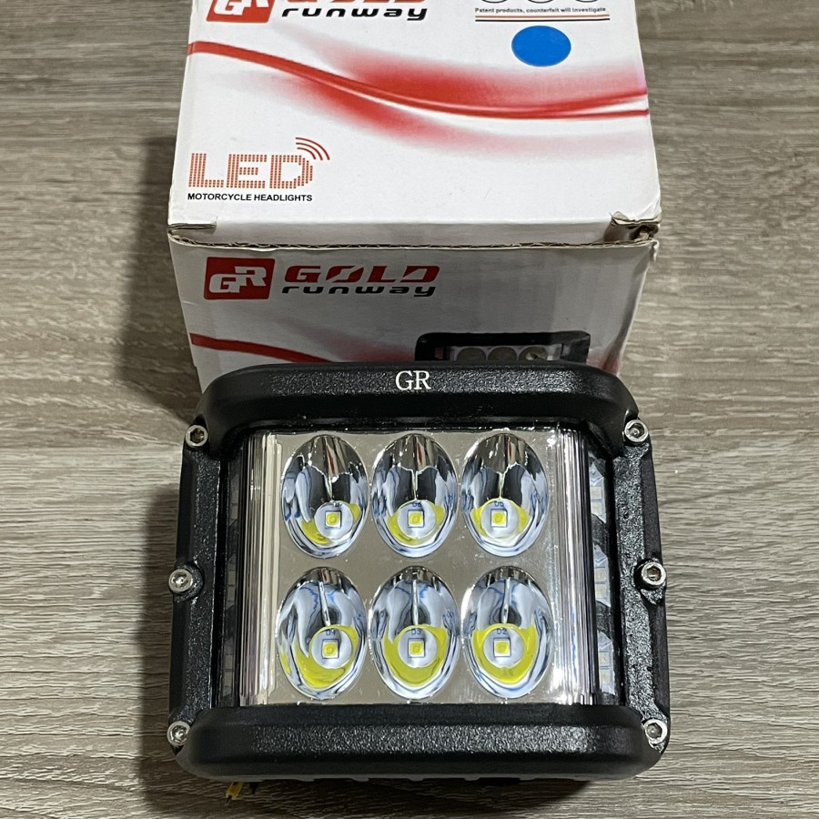 LAMPU TEMBAK SOROT LED CWL 6 MATA PLUS STROB0 UNIVERSAL RX KING DLL