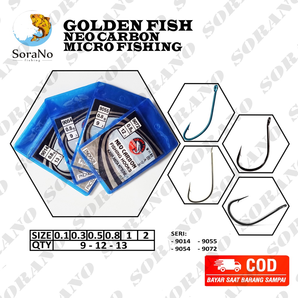 KAIL PANCING WADER UCENG MICRO FISHING GOLDEN FISH NEO CARBON 9014 SODE | 9054 KAWA MARUSODE | 9072 