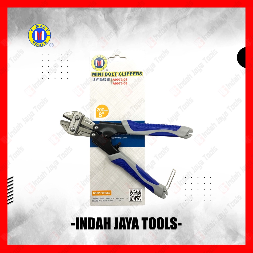 C-MART Mini Bolt Cutter 8 Inch - Tang Potong Kawat Besi Gunting Baut