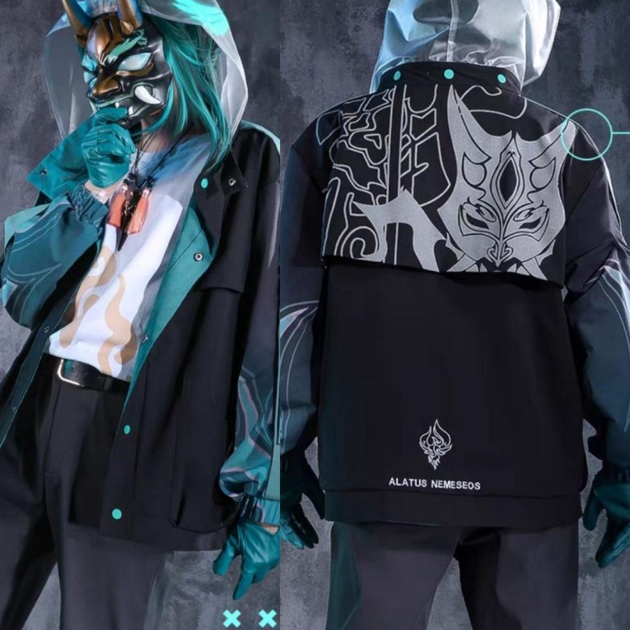 BestSeller  (COD) JAKET XIAO GENSHIN IMPACT PARKA COSPLAY ANIME JAPAN IMPORT ✰qnh✰