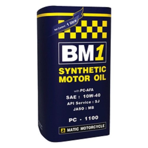Oli Mesin BM1 Matic Metik Scooter 1000 ML / 1 liter 10W-40 SJ JASO MB ORIGINAL