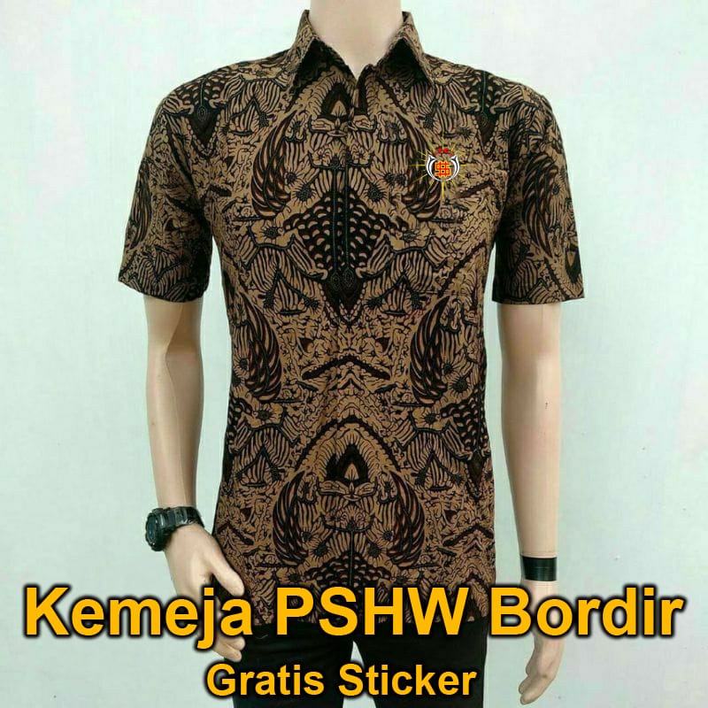 KEMEJA BATIK BORDIR PSHW || KEMEJA PSHW || KEMEJA BATIK || KEMEJA COWOK