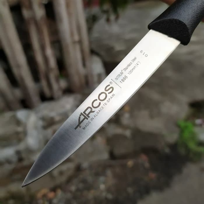 Pisau PENGUPAS 10 cm ARCOS PARING Knife 188600 BLACK Original SPANYOL
