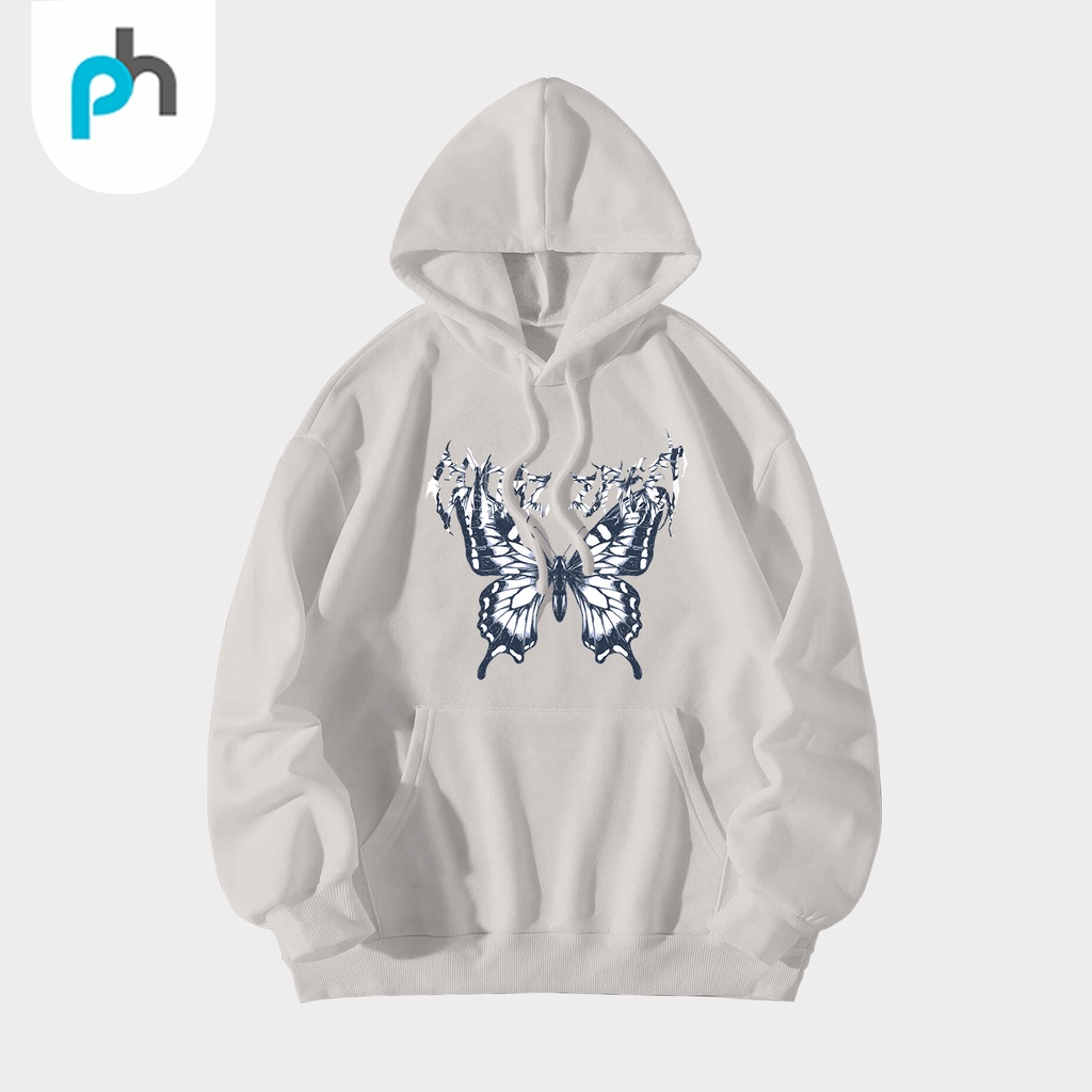 PABRIKHOODIE - HOODIE JUMPER BUTTERFLY M -XXL (SABLON) {PRIA &amp; WANITA)