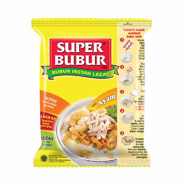 

SUPER BUBUR AYAM INSTAN SACHET 45 GR