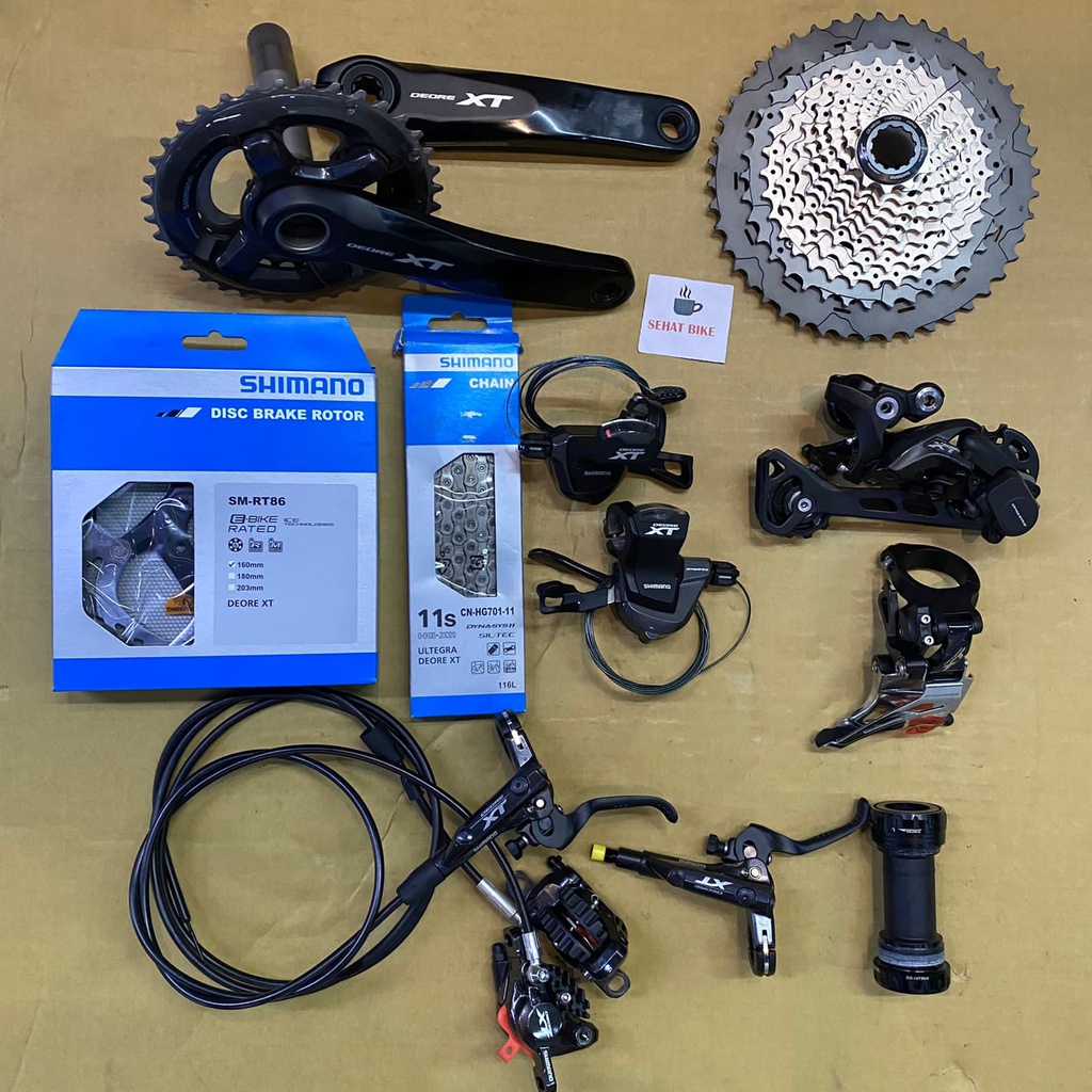 Groupset Shimano Deore XT M8000 2X11 Speed Original