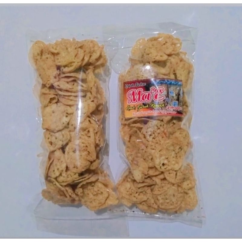 

KERIPIK BAKSO MA'E 250gr