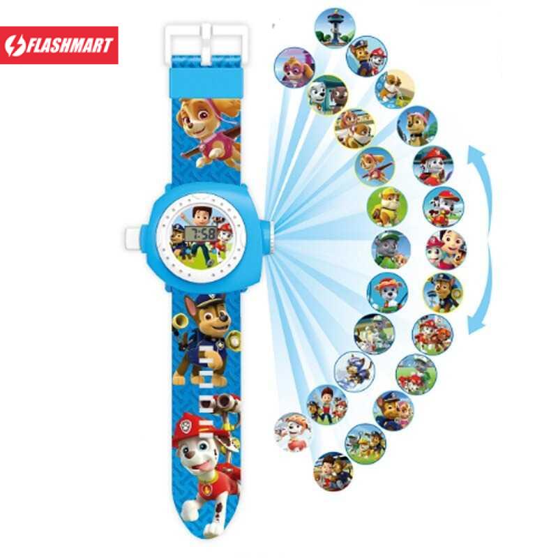 Flashmart Jam Tangan LED Anak Paw patrol Projection Dog Everest - PP3189