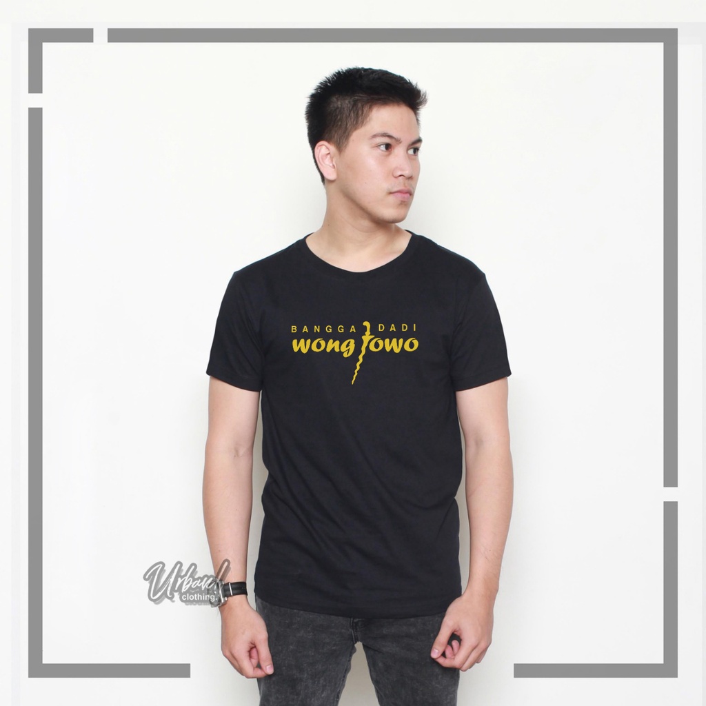 URBAN - Kaos Bangga Jadi Wong Jowo l Kaos Kata Gambar Hits Bahasa Jawa | Bisa COD Bayar Ditempat Pak
