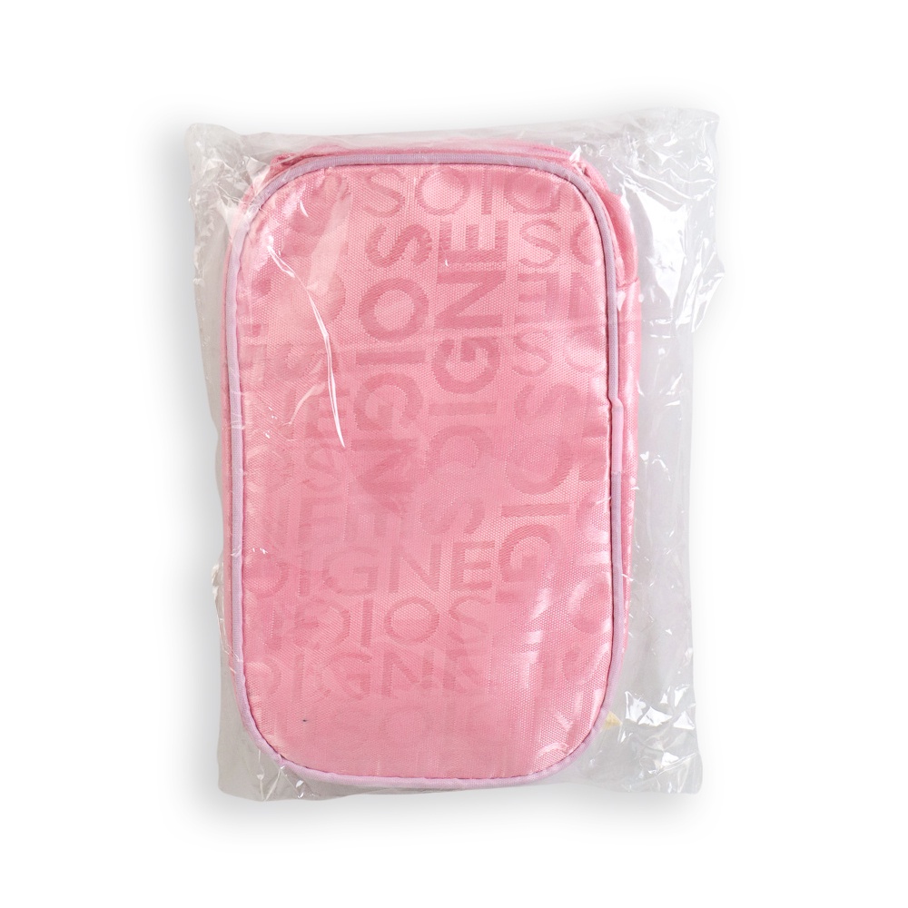 Dihope Tas Make Up Portable Organizer Make Up Pouch with Brush Slot - D5S - Pink