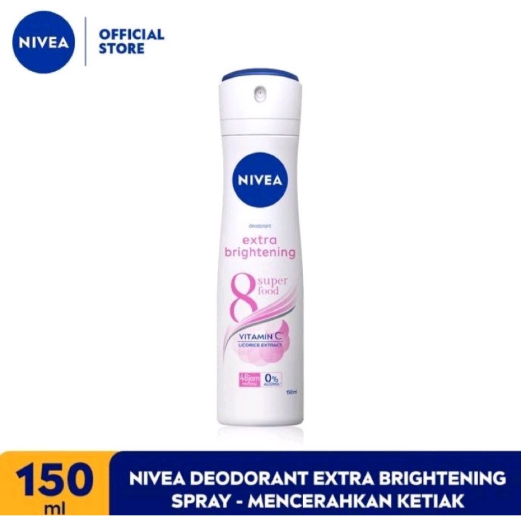 NIVEA DEO SPRAY EXTRA BRIGHTENING - DEODORANT NIVEA 150ML