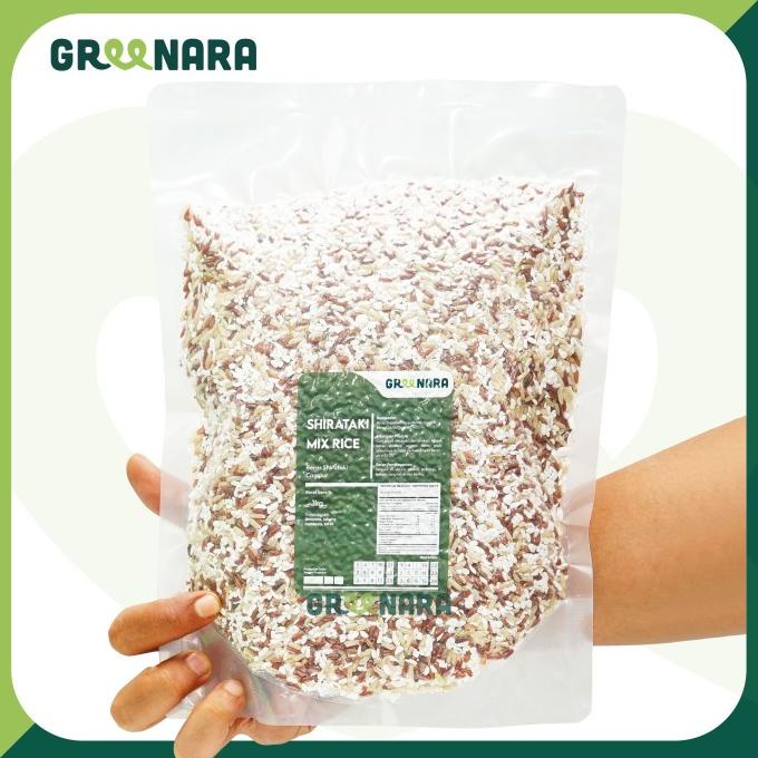 

Shirataki Mix Rice 1Kg / Shirataki mix Beras Merah , Coklat Organik ghe01