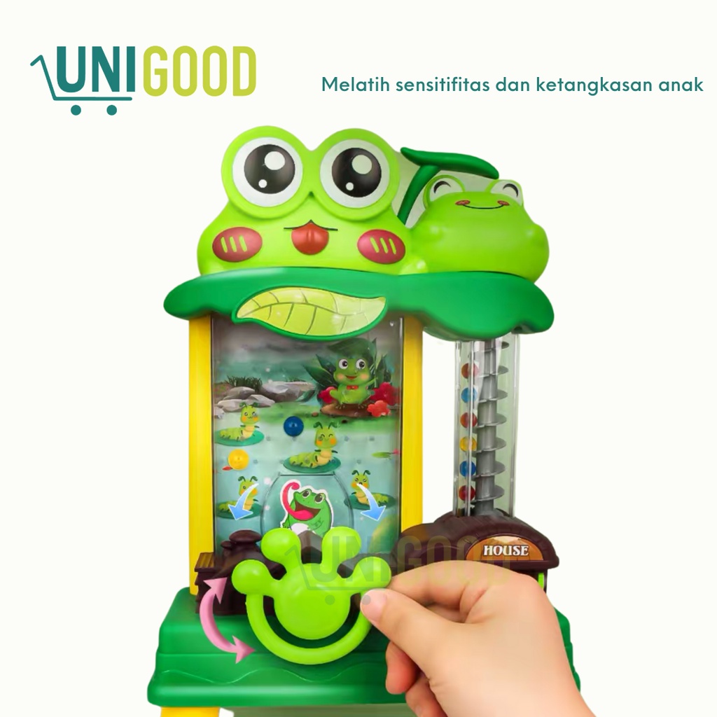 UNIGOOD - Catching Ball Machine Mainan Edukasi Anak Tangkap Bola Kado