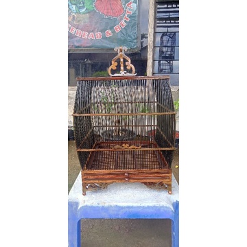 sangkar replika cungkok bahan sonokeling