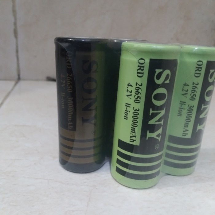 senter led polisi BATREI CAS/CHARGER TYPE 26650 Batrei senter