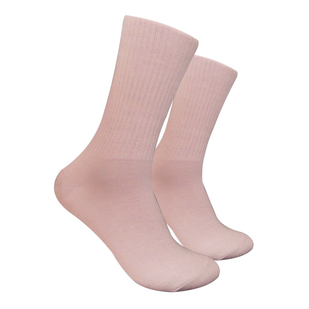 Kaos Kaki Polos Panjang Warna Rose Pastel ( P32 )