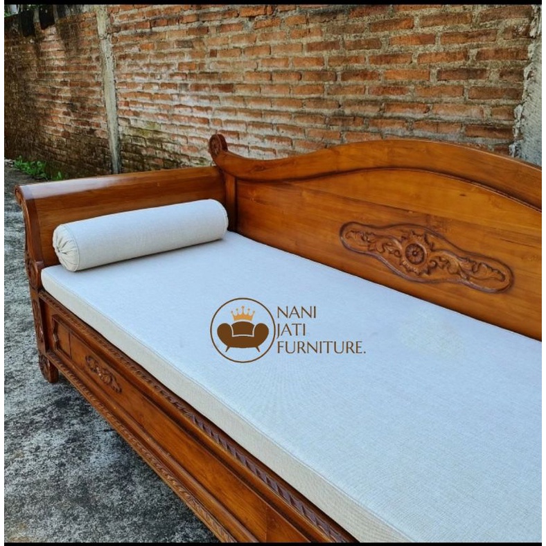 kursi teras Bale bale kayu jati / kursi santai teras bahan kayu jati
