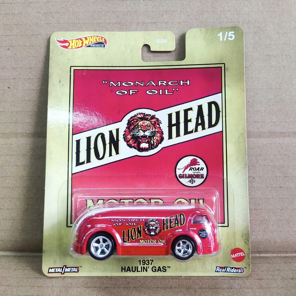 Lion Head 1937 Haulin Gas Hotwheels Premium Vintage Oil