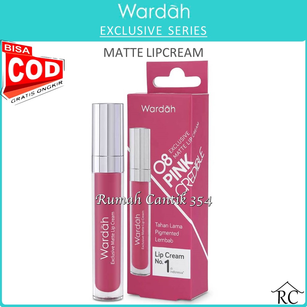 Wardah Exclusive Matte Lip Cream - Warna Intense dan Tahan Lama