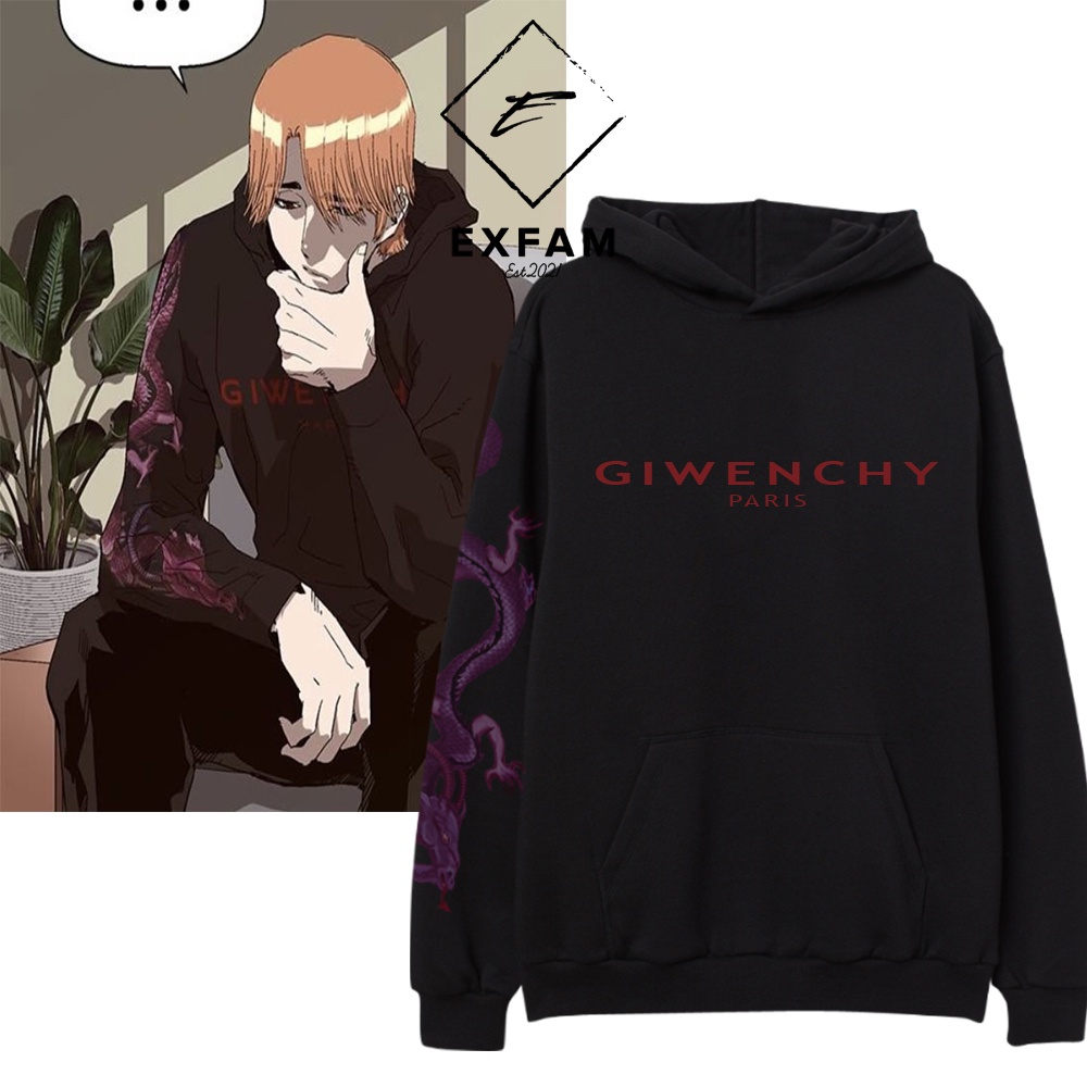 Hoodie Jaket Hakho Ji Giwenchy Komik Weak Hero Webtoon