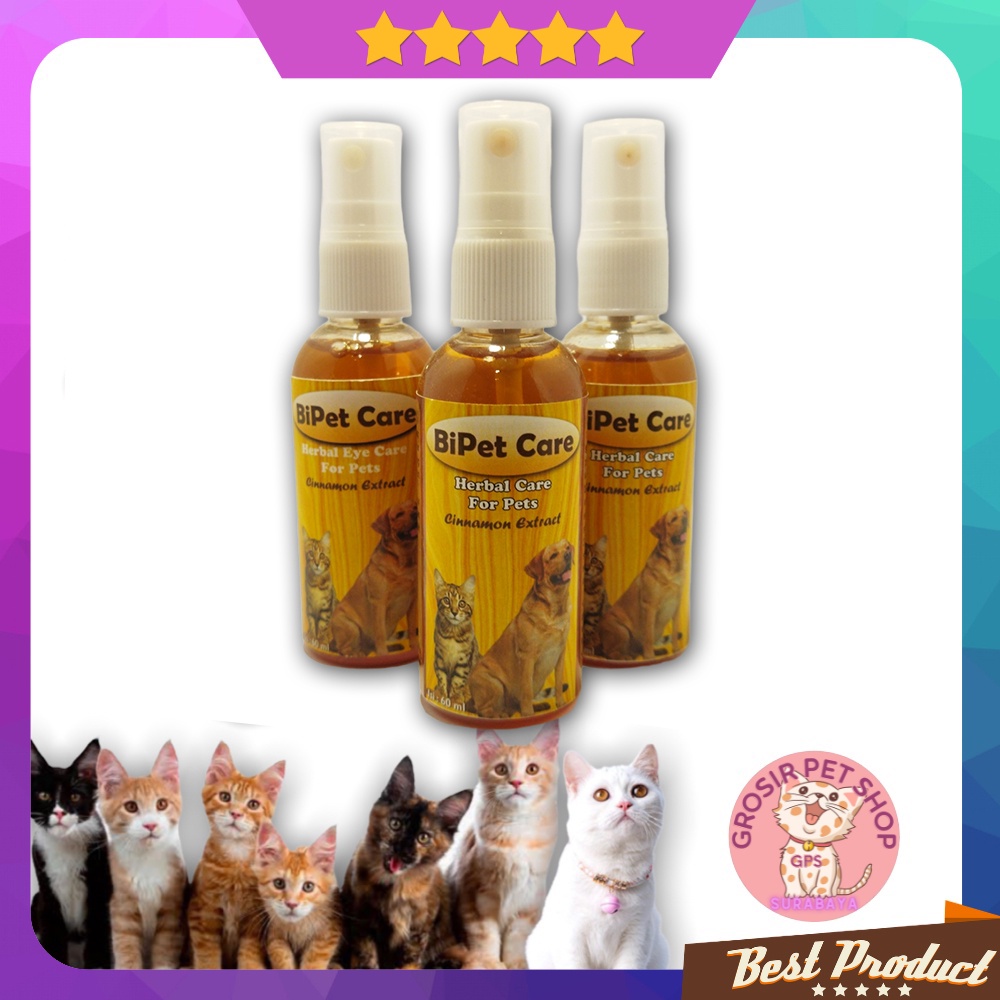 Obat Mata UNtuk Kucing Anjing Belekan Bipet Spray 60 ml