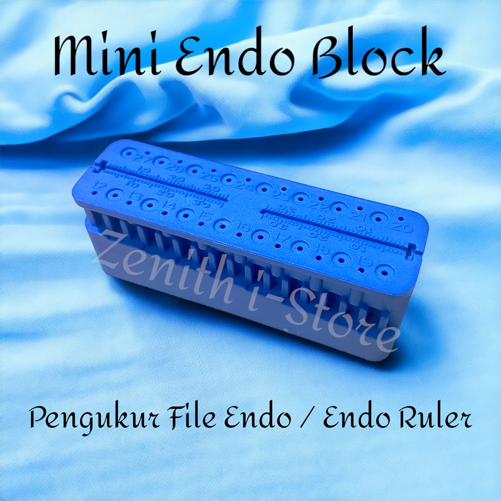 Endo Block Dental Endo Gauge Pengukur Jarum KFile Endo Ruler Mini Endo Block