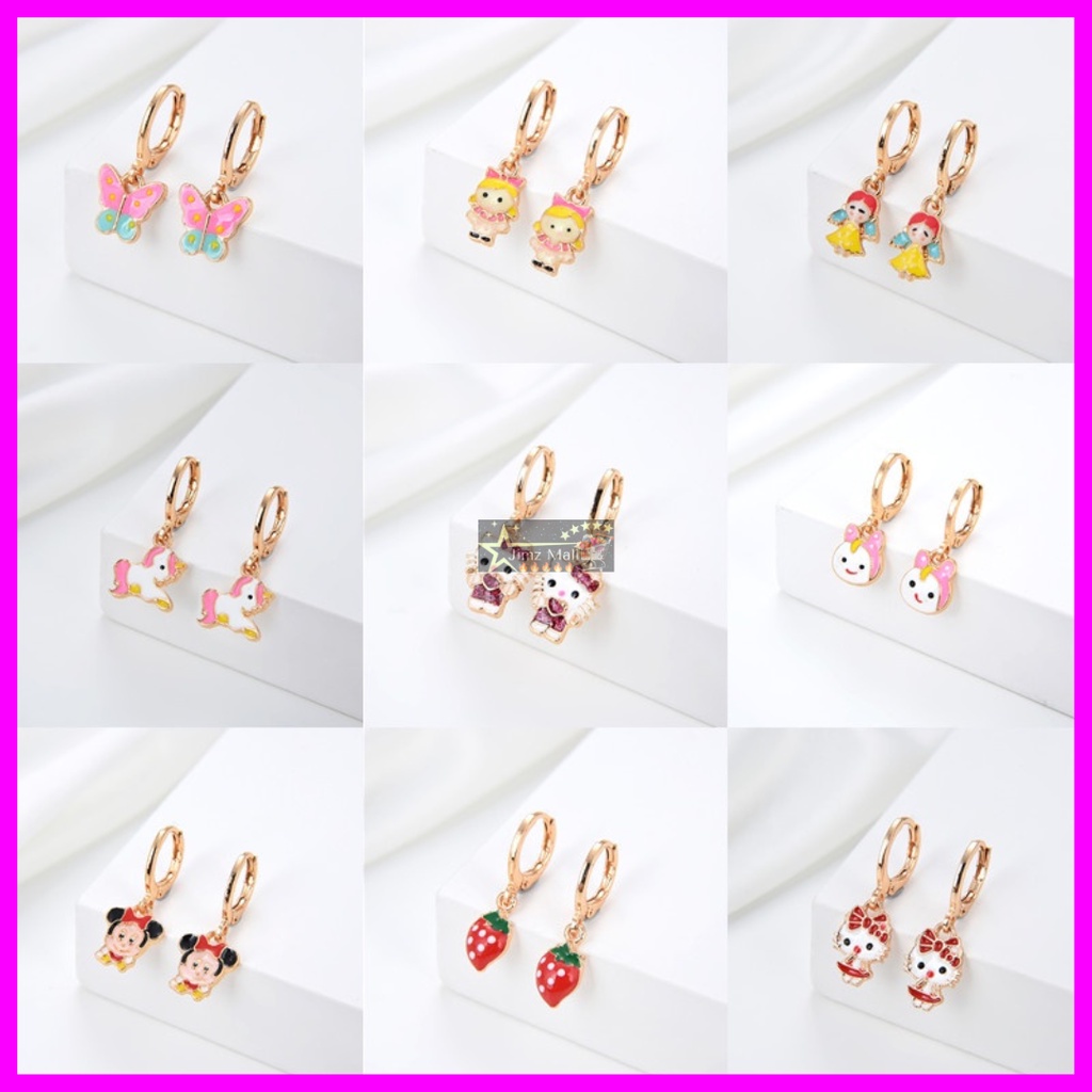 COD - Anting Anak Model Karakter Hello Kitty - Perhiasan Imitasi Xuping Lapis Emas Titanium