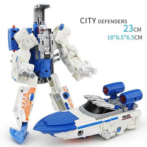 KY Mainan Mobil Robot Action Figure Car Bisa Berubah Transformer Robot Mainan Anak - KY80307L-4