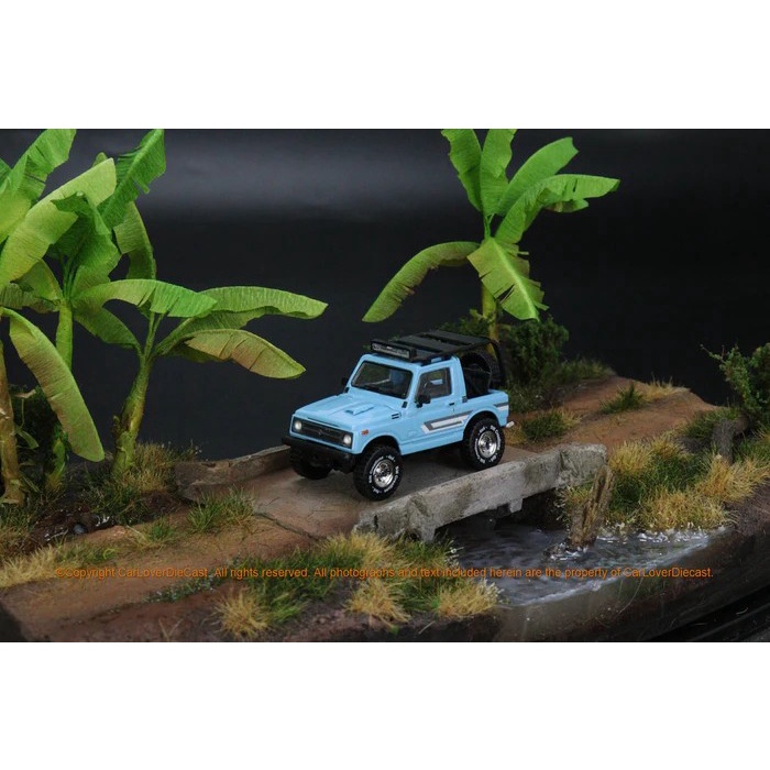 MUST HAVE BM CREATIONS 1:64 SUZUKI JIMNY (JS11) LIGHT BLUE JPN VERSION RHD TERMURAH