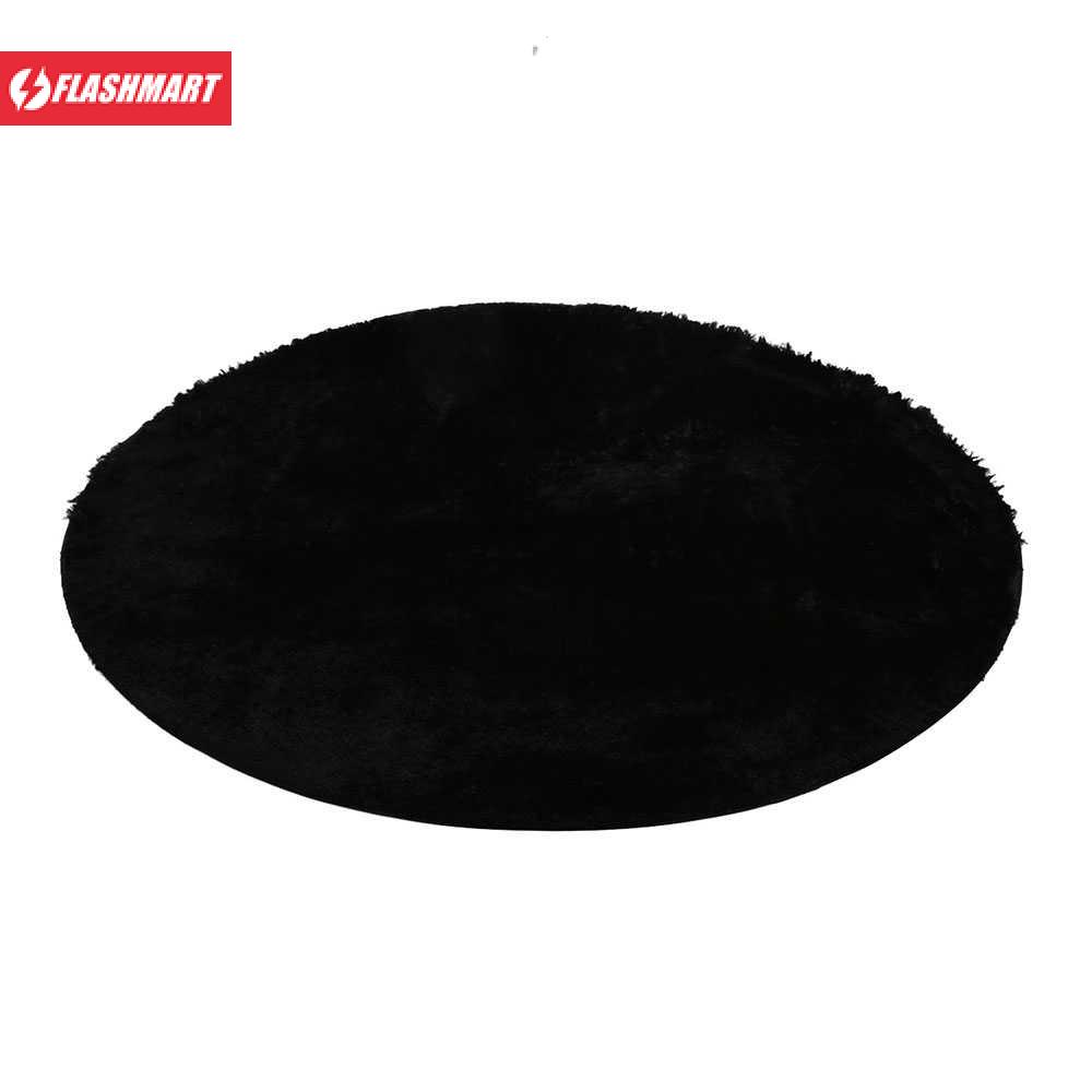 Flashmart Karpet Bulu Model Bulat Plush Shaggy Soft Round 80CM - MP100