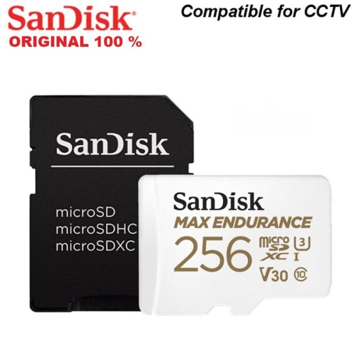 SanDisk Max Endurance MicroSDXC Card 256GB 100MBps For CCTV / Dashcam