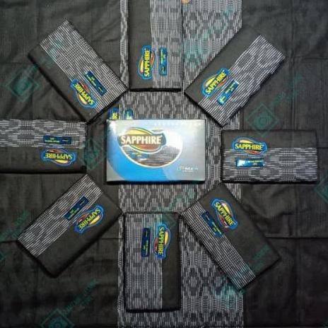 ✾ SARUNG SAPPHIRE HITAM TUMPAL ○