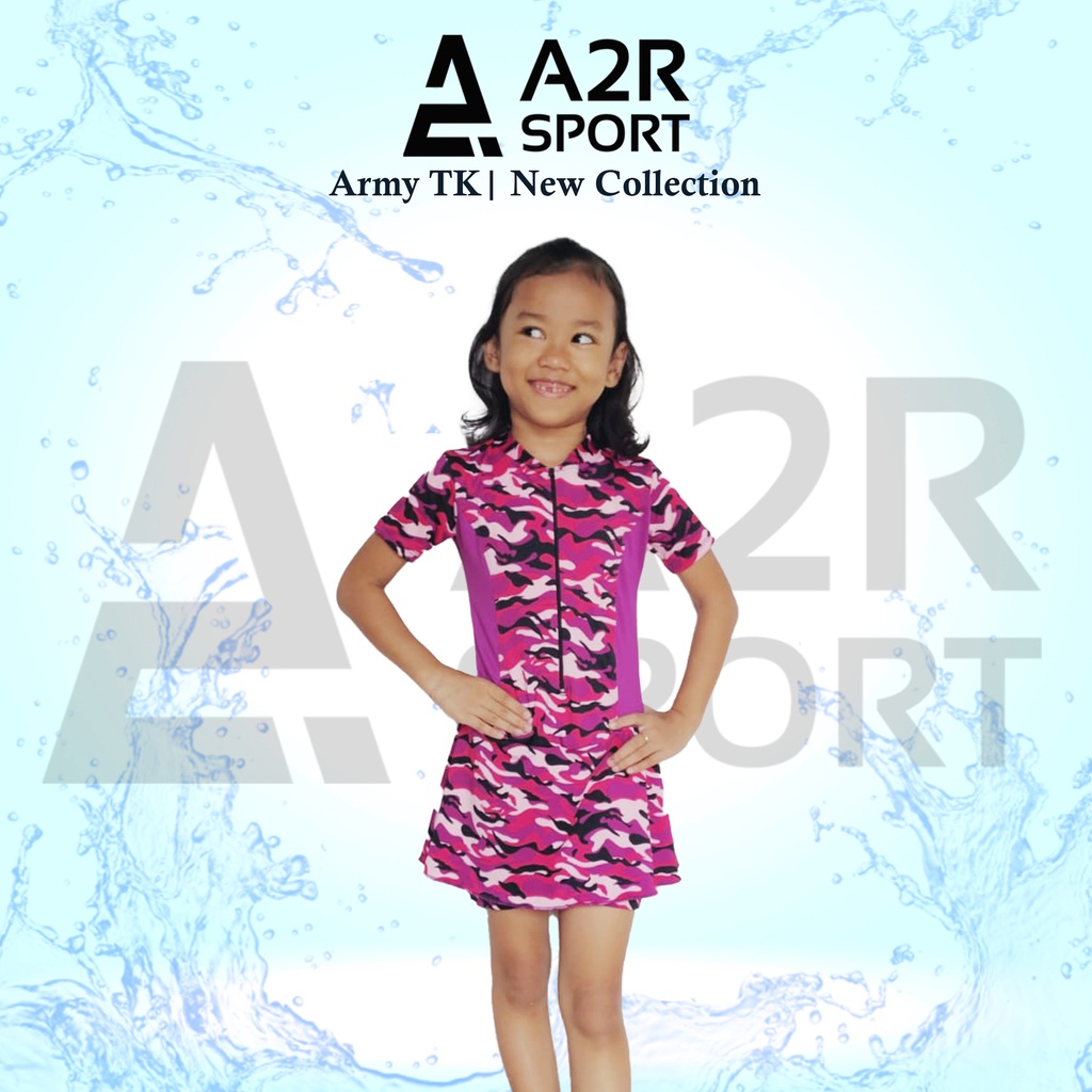 A2R Sport - Diving Rok Army TK Baju renang anak perempuan