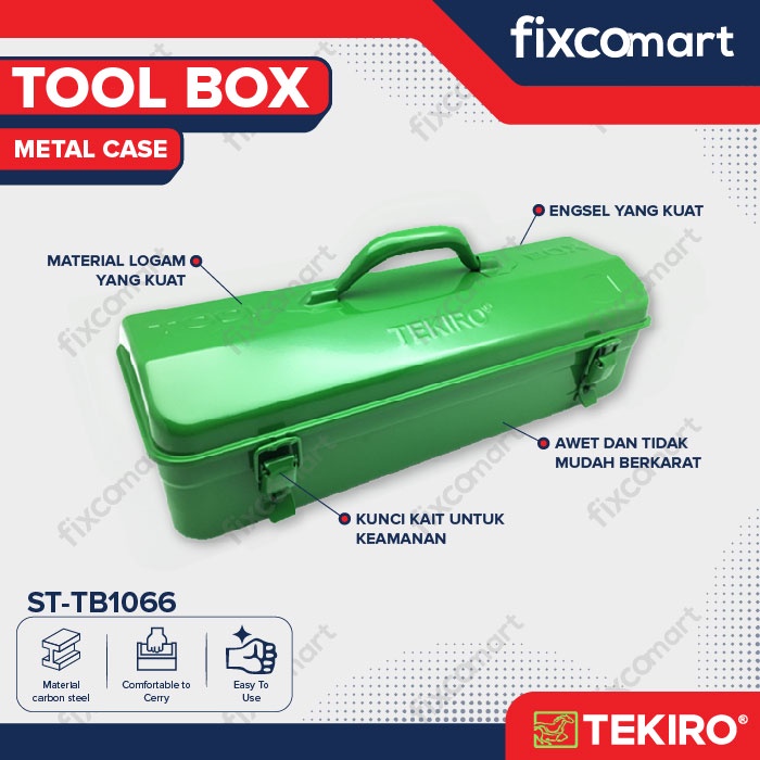 Tekiro Tool Box T-528 / Tekiro ToolBox Kaleng / Tempat Perkakas