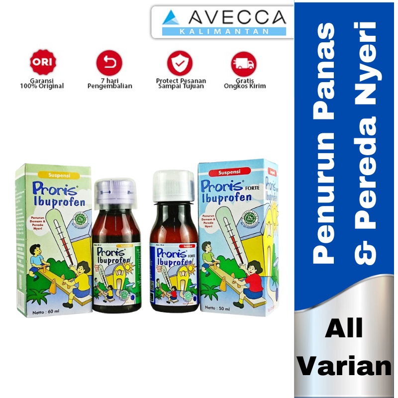 Variasi Proris Syrup & Tablet / Suspensi Rasa Jeruk 60 ml / Proris Forte 50ml / Proris Tablet / Dema
