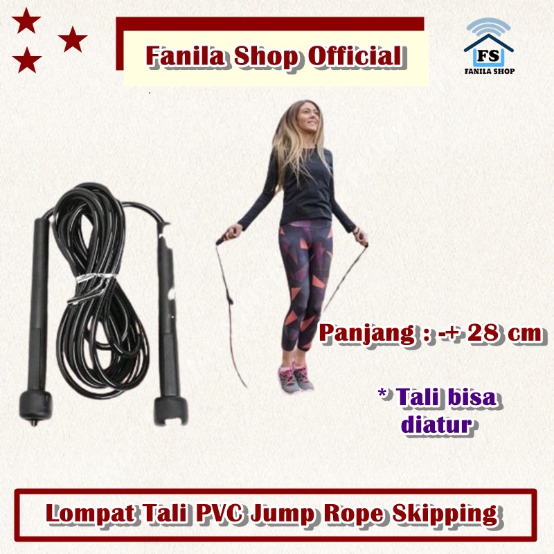 Lompat Tali PVC Jump Rope Skipping